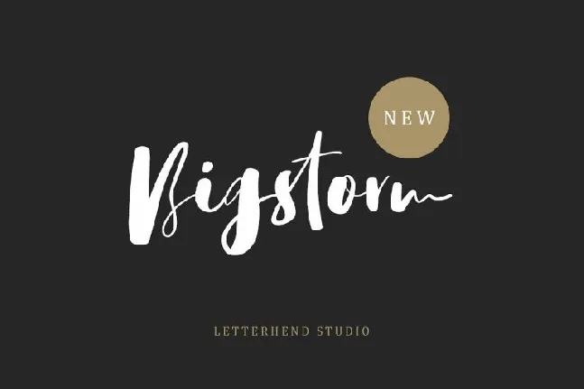 Bigstorm Script font