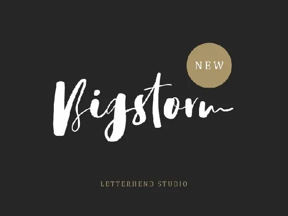 Bigstorm Script font