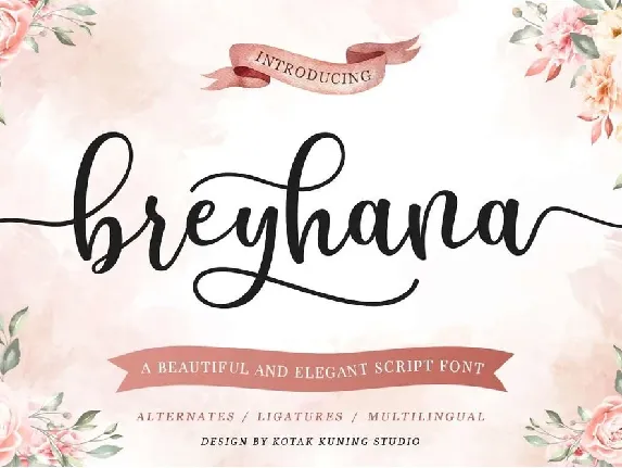 Breyhana font