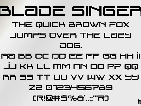 Blade Singer Free font