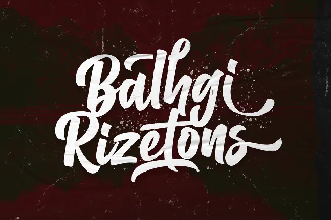 Balhgi Rizetons font