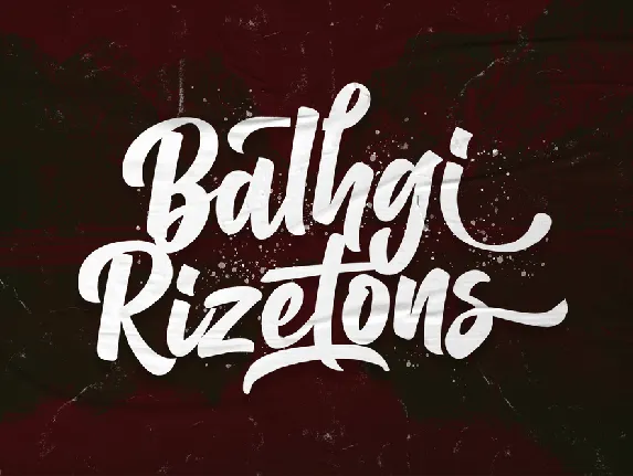 Balhgi Rizetons font