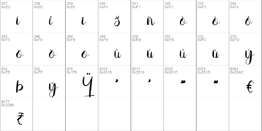 Mysil font