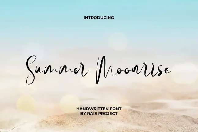 SummerMoonriseDemo font