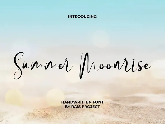 SummerMoonriseDemo font