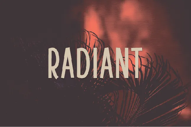 Radiant font