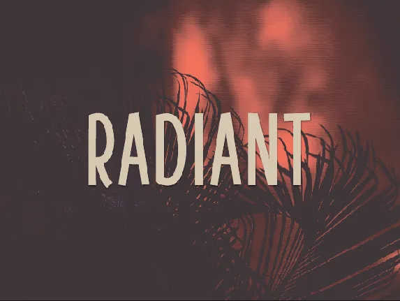 Radiant font