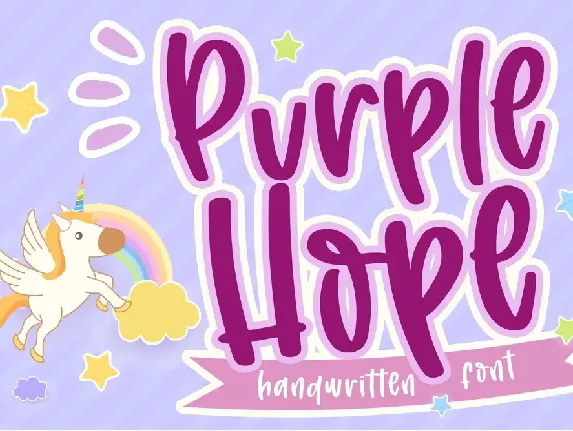 Purple Hope font