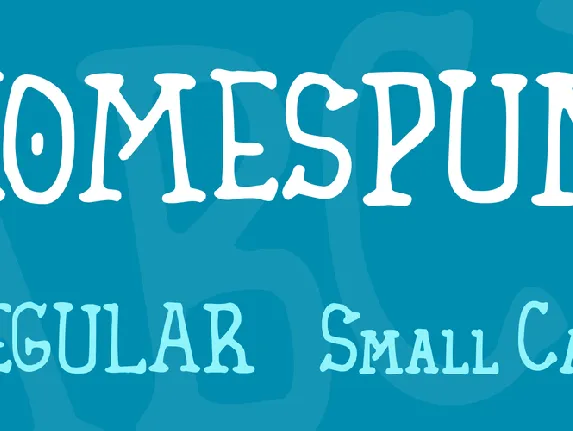 Homespun font