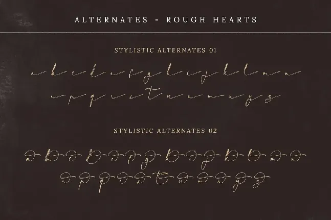 Rough Hearts font