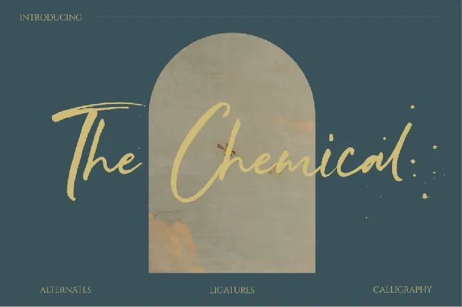 The Chemical Brush font