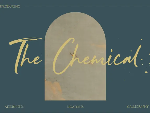 The Chemical Brush font