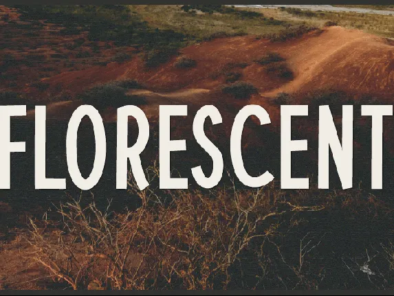 Florescent font