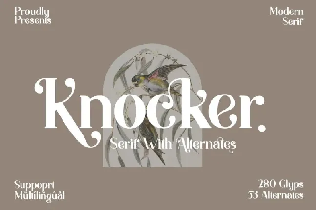 Knocker font