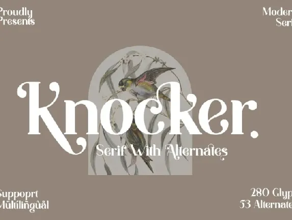 Knocker font