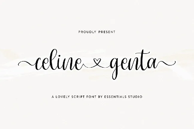 Celine Genta font