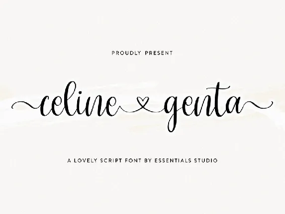 Celine Genta font