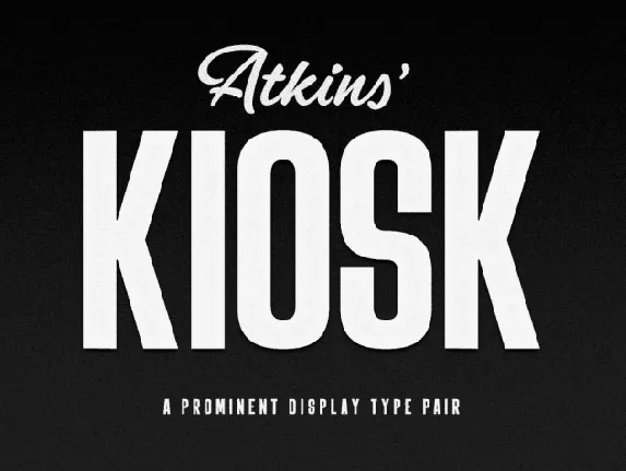 Kiosk font