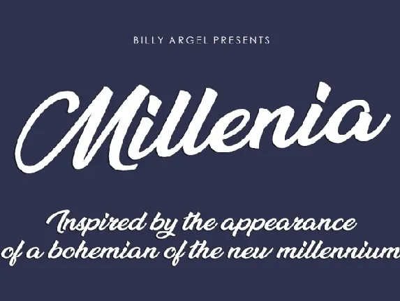 Millenia font