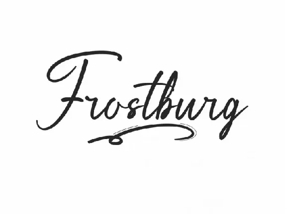 Frostburg font