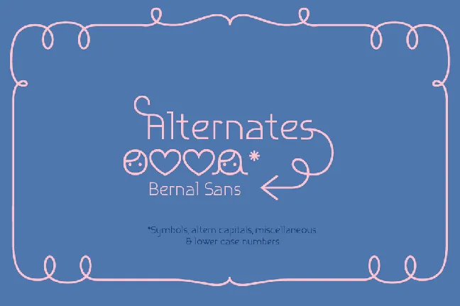 Bernal Sans font