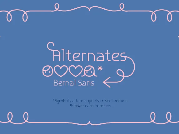 Bernal Sans font