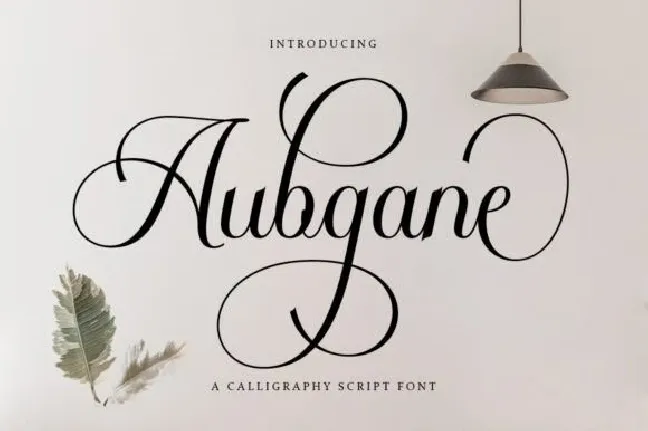 Aubgane font