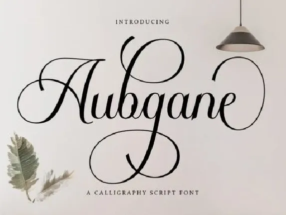 Aubgane font