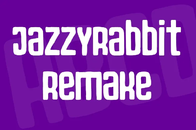 JazzyRabbit Remake font