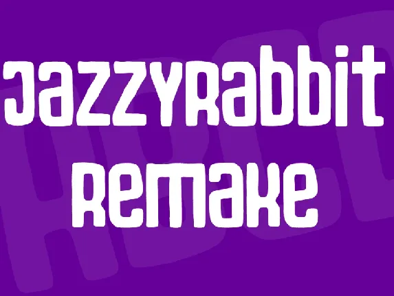 JazzyRabbit Remake font