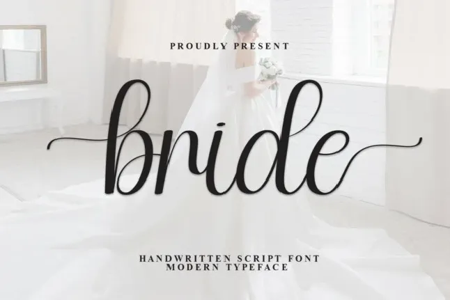 Bride Script font