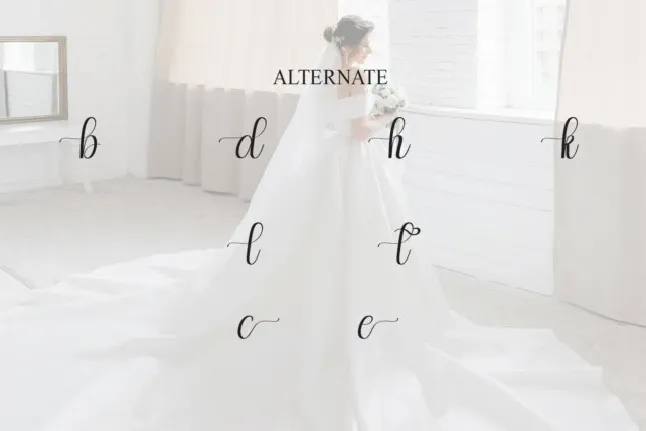 Bride Script font