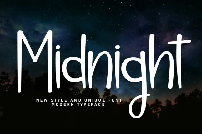 Midnight Display font