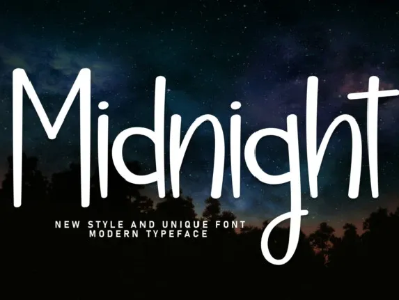 Midnight Display font