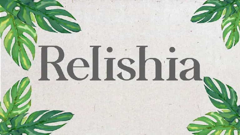 Relishia font