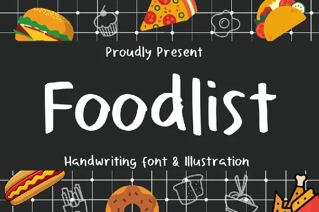 Foodlist font