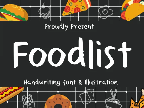 Foodlist font