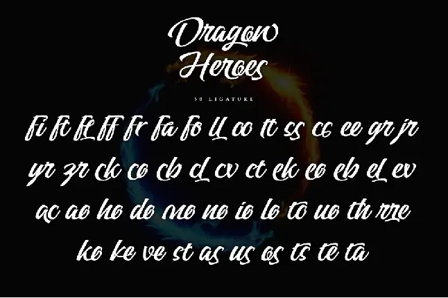 Dragon Heroes - Personal use font