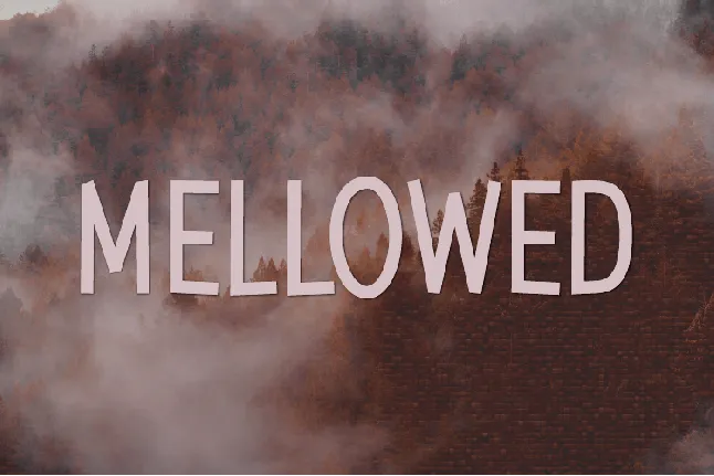 Mellowed font