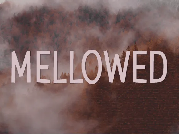 Mellowed font