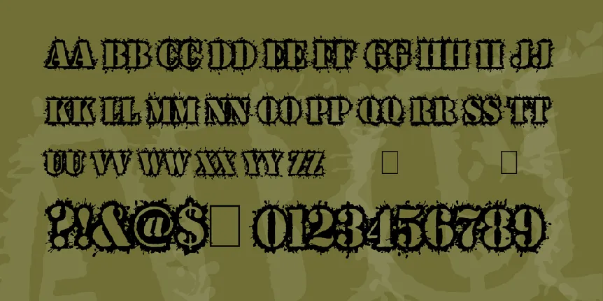 War Wound font