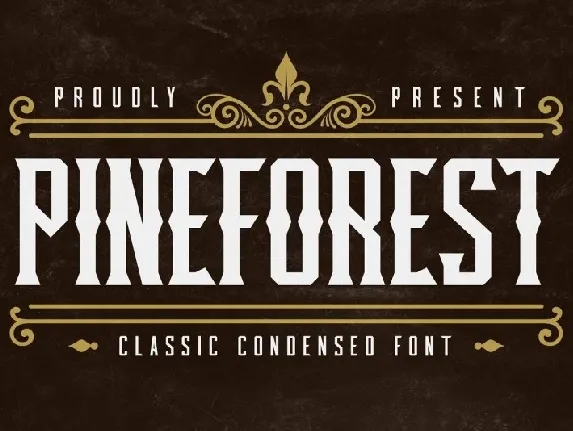 Pineforest Classic Display font