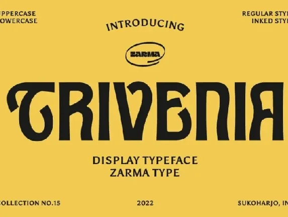 Trivenia font