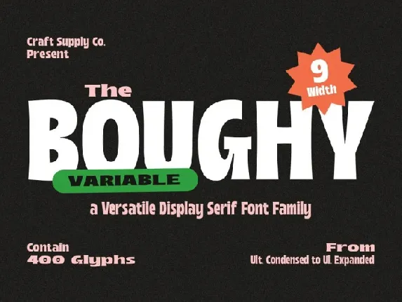 Boughy Display font