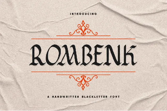 Rombenk font