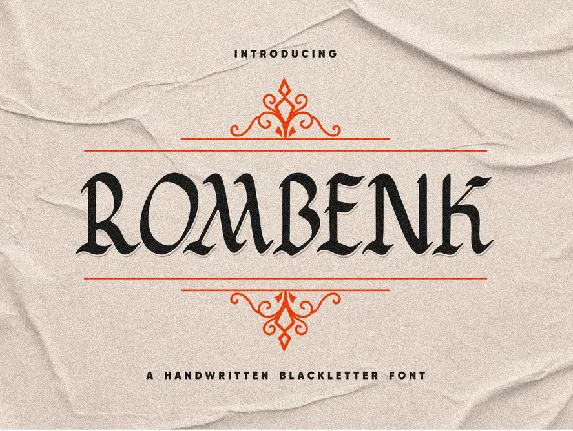 Rombenk font