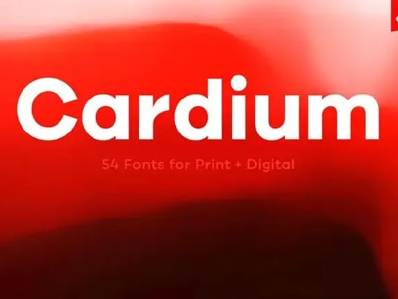 Cardium Family font