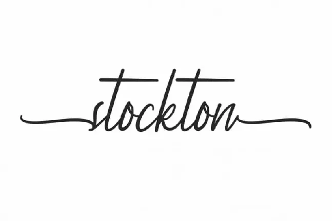 Stockton Handwriting font