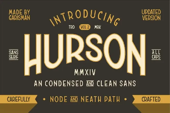 Hurson Clean Typeface font