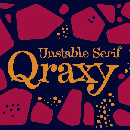 Qraxy font